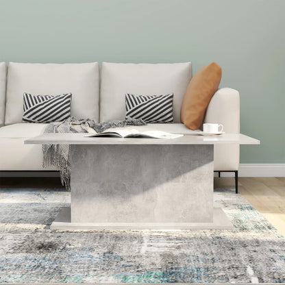 Salontafelset 02X55,5X40 Cm Spaanplaat Betongrijs
