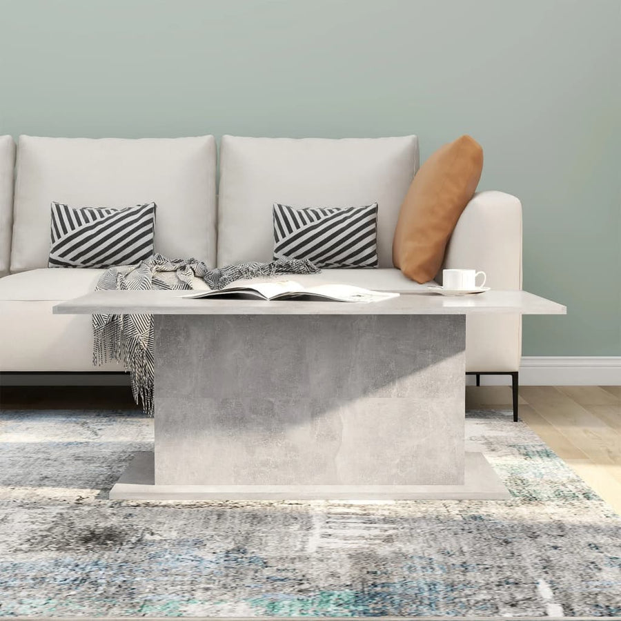 Salontafelset 02X55,5X40 Cm Spaanplaat Betongrijs