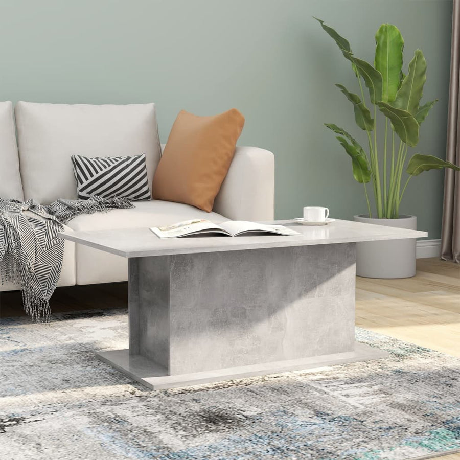Salontafelset 02X55,5X40 Cm Spaanplaat Betongrijs