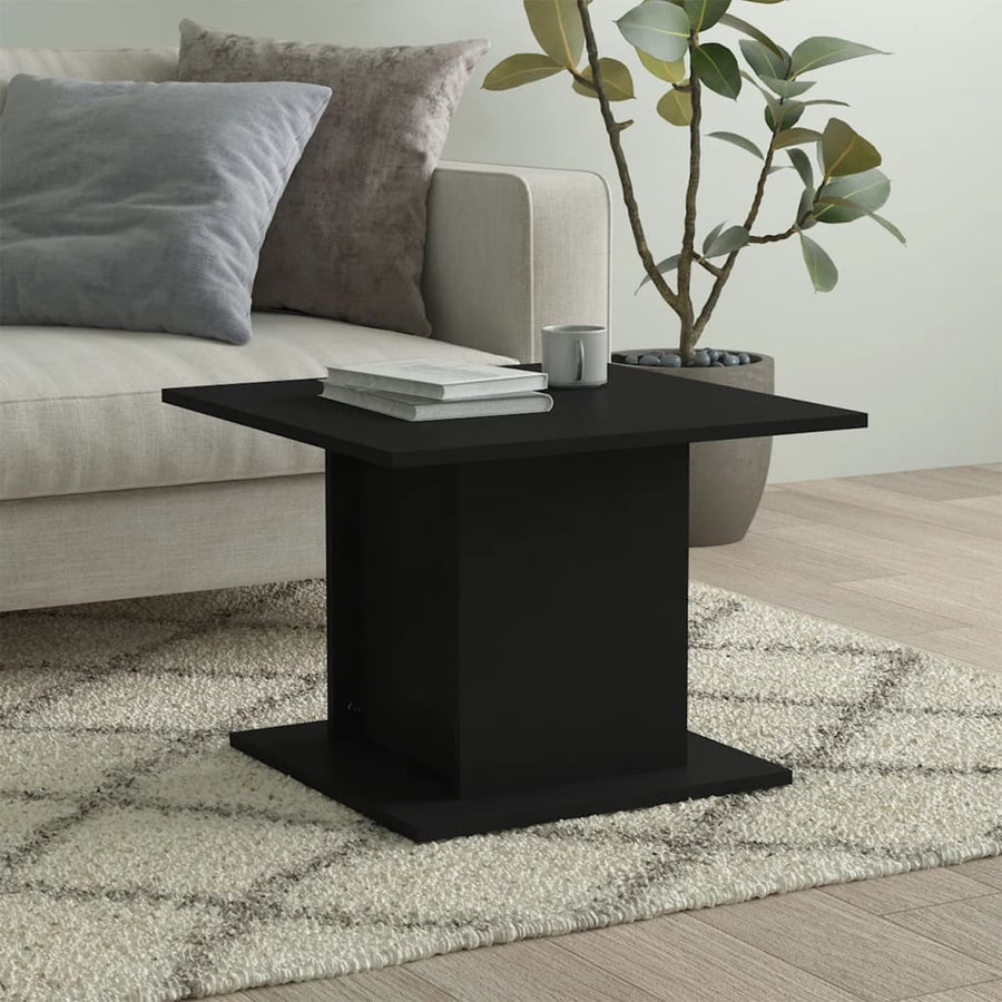 Salontafel 55,5X55,5X40 Cm Spaanplaat Zwart
