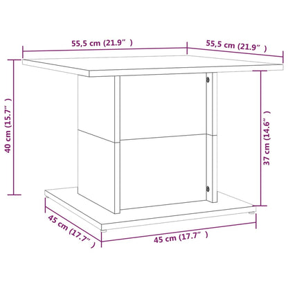 Salontafel 55,5X55,5X40 Cm Spaanplaat Betongrijs