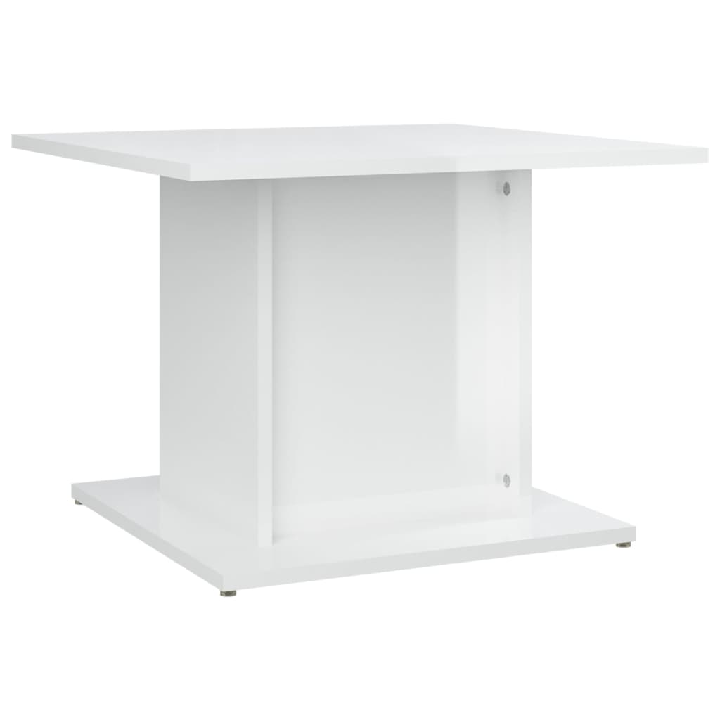 Salontafel 55,5x55,5x40 cm bewerkt hout hoogglans wit
