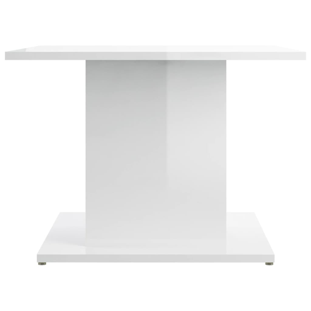 Salontafel 55,5x55,5x40 cm bewerkt hout hoogglans wit