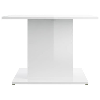 Salontafel 55,5x55,5x40 cm bewerkt hout hoogglans wit