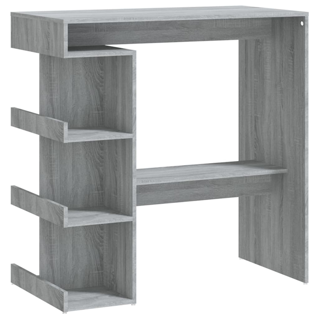Bartafel Met Opbergrek 00X50X0,5 Cm Grijs sonoma