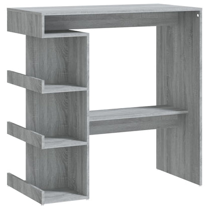 Bartafel Met Opbergrek 00X50X0,5 Cm Grijs sonoma