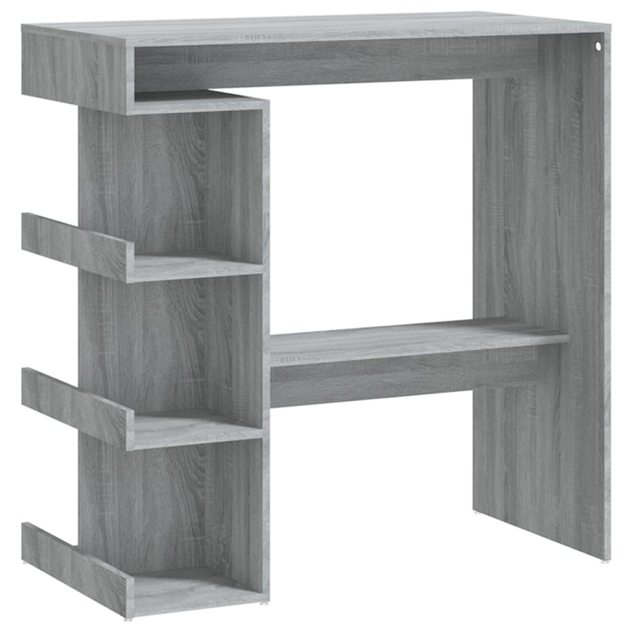 Bartafel Met Opbergrek 00X50X0,5 Cm Grijs sonoma