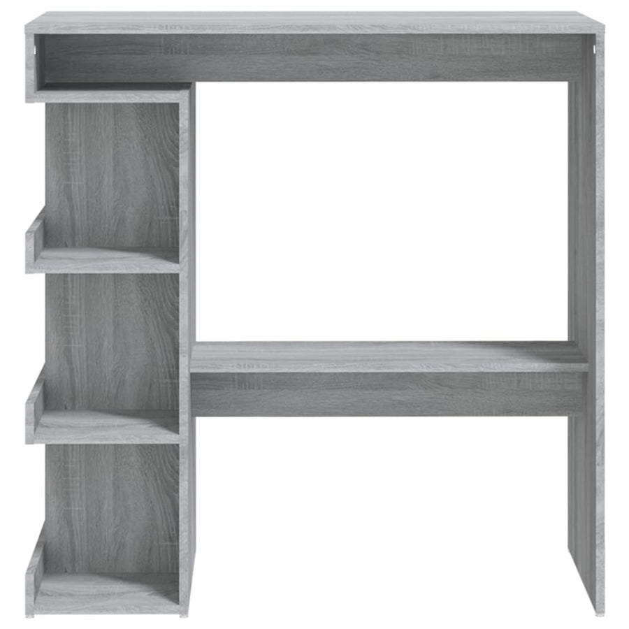 Bartafel Met Opbergrek 00X50X0,5 Cm Grijs sonoma