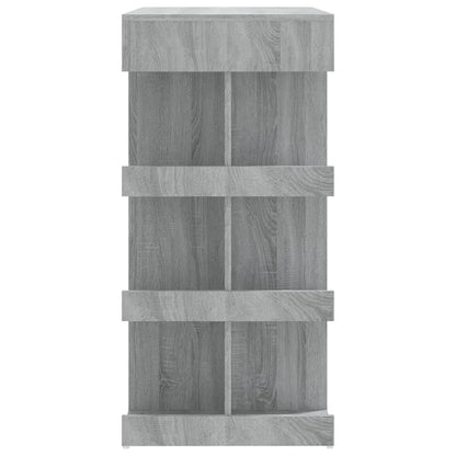 Bartafel Met Opbergrek 00X50X0,5 Cm Grijs sonoma