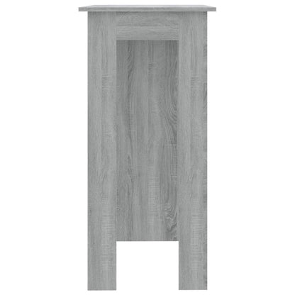 Bartafel Met Schap 02X50X03,5 Cm Spaanplaat Grijs sonoma