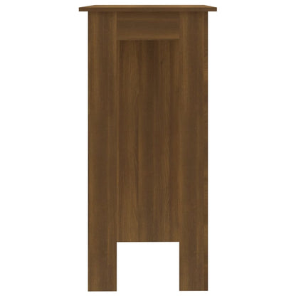 Bartafel Met Schap 102X50X103,5 Cm Spaanplaat Bruin Eikenkleur Bruineiken