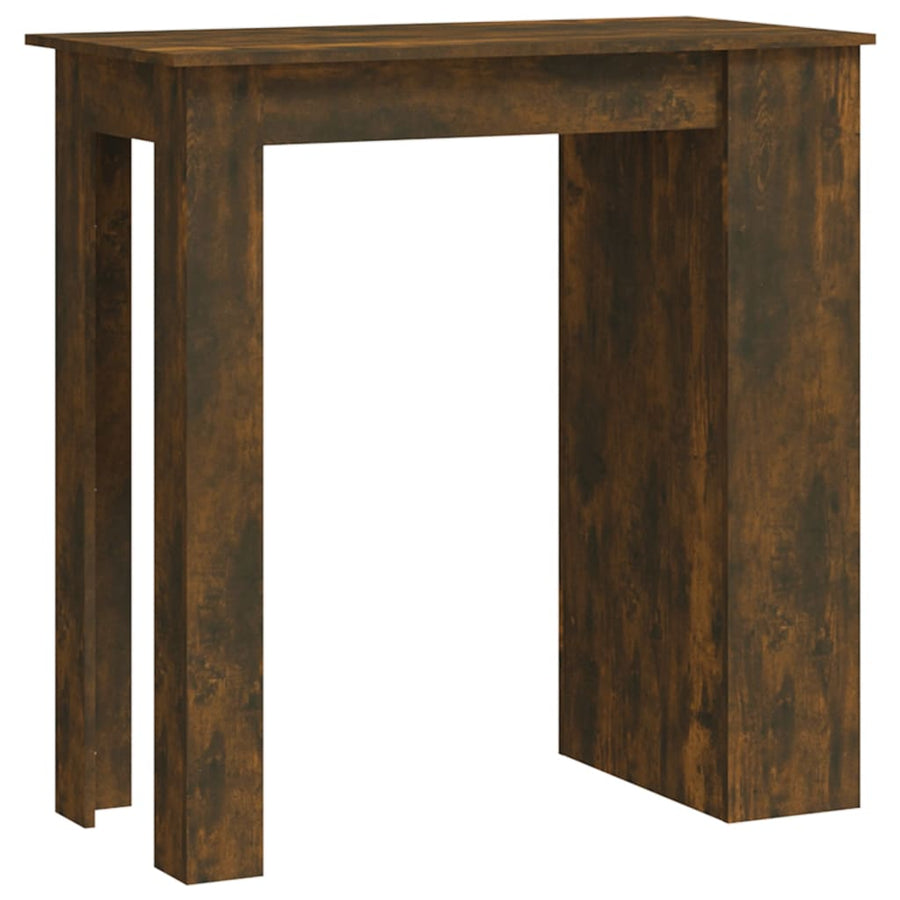 Bartafel Met Opbergrek 02X50X03,5Cm Spaanplaat 1 Gerookt eiken