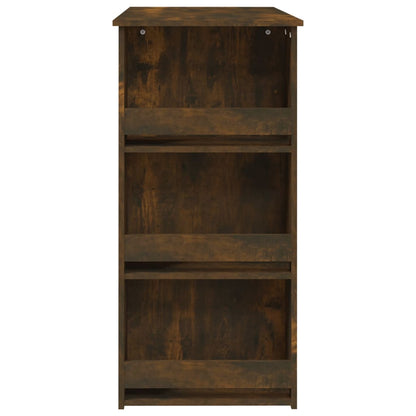 Bartafel Met Opbergrek 02X50X03,5Cm Spaanplaat 1 Gerookt eiken