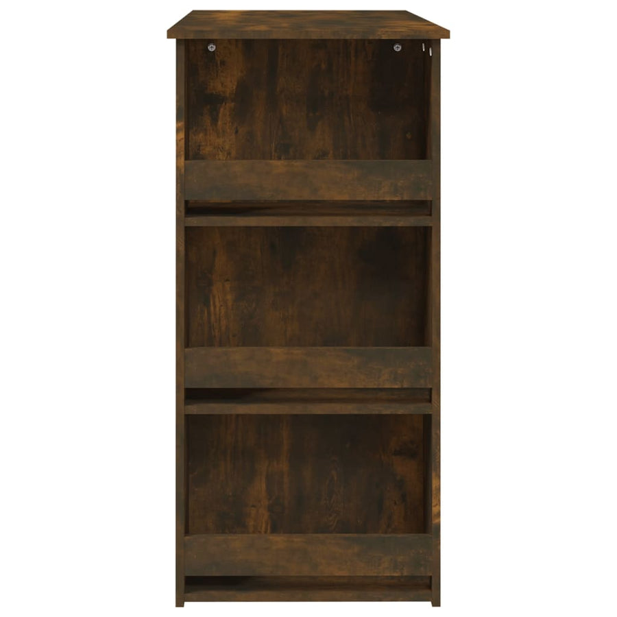 Bartafel Met Opbergrek 02X50X03,5Cm Spaanplaat 1 Gerookt eiken