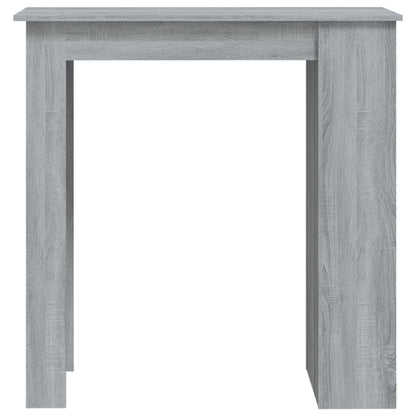 Bartafel Met Opbergrek 02X50X03,5 Cm Spaanplaat Grijs sonoma