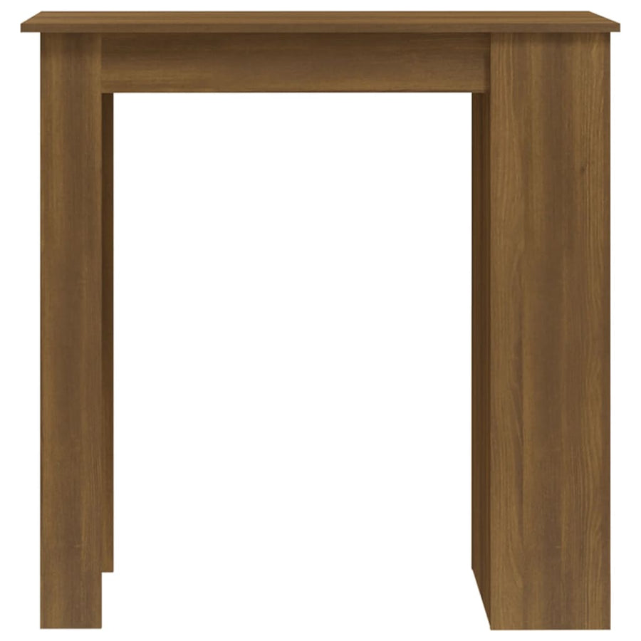Bartafel Met Opbergrek 102X50X103,5 Cm Bewerkt Hout Bruin Eiken bruin eikenkleur