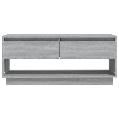 Tv-Meubel 02X4X44 Cm Spaanplaat Eikenkleurig Grijs sonoma