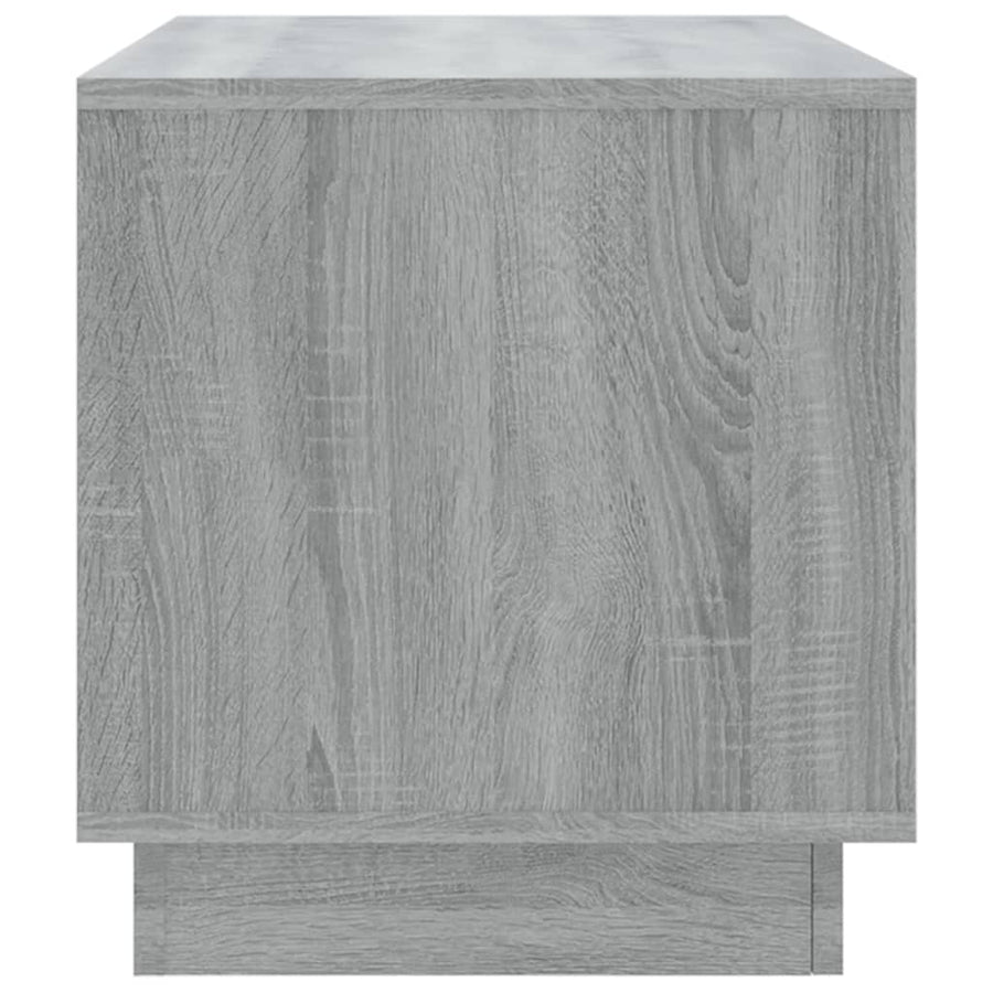 Tv-Meubel 02X4X44 Cm Spaanplaat Eikenkleurig Grijs sonoma