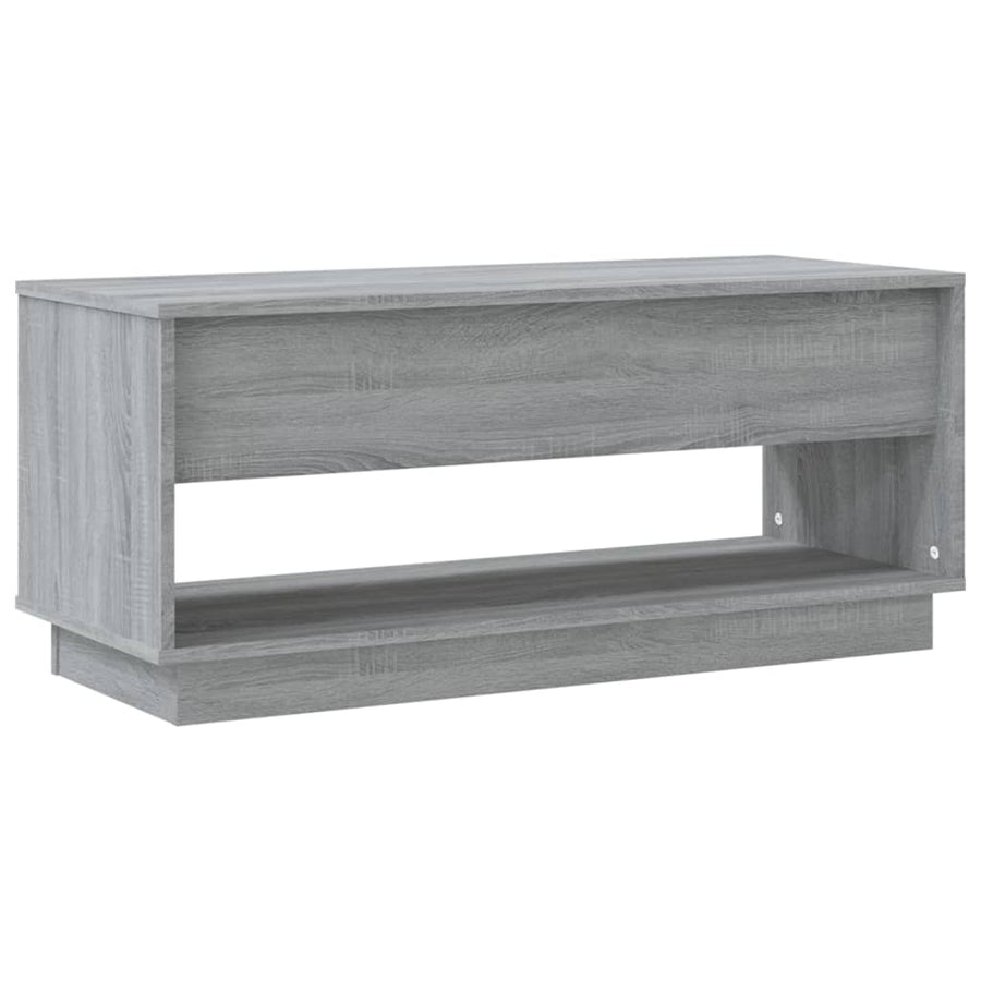 Tv-Meubel 02X4X44 Cm Spaanplaat Eikenkleurig Grijs sonoma