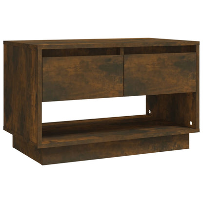 Tv-Meubel 70X4X44 Cm Spaanplaat Kleurig Gerookt eiken