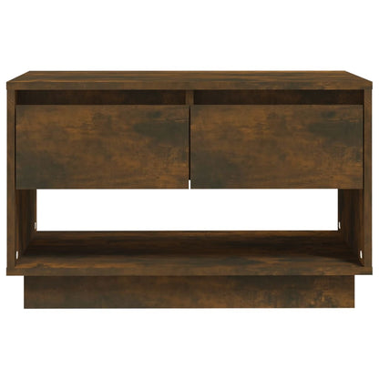 Tv-Meubel 70X4X44 Cm Spaanplaat Kleurig Gerookt eiken