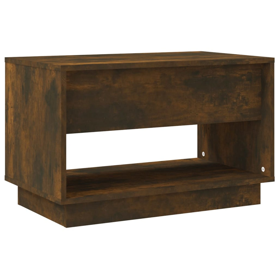 Tv-Meubel 70X4X44 Cm Spaanplaat Kleurig Gerookt eiken