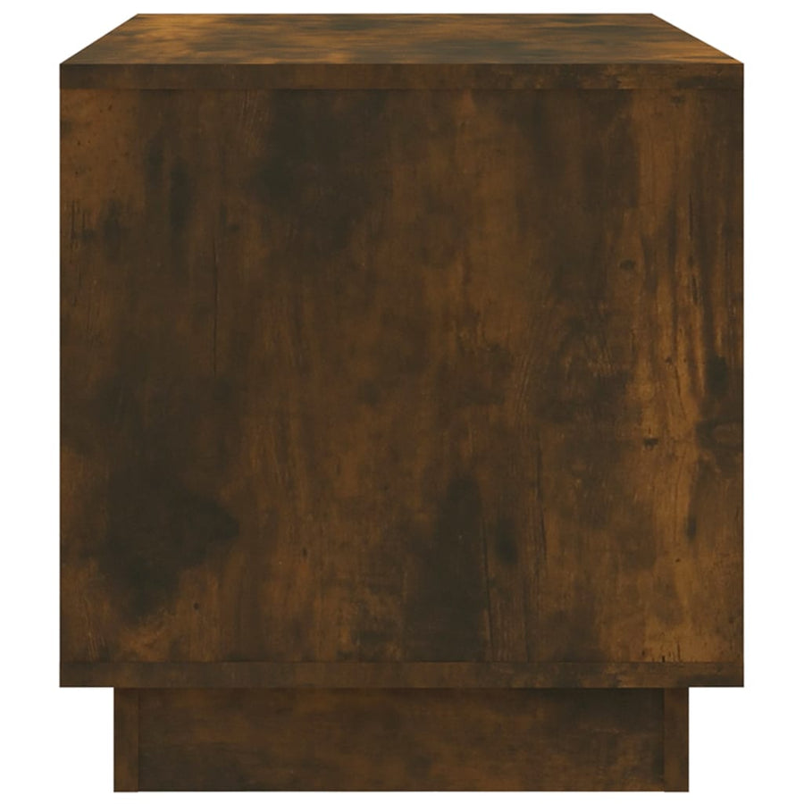 Tv-Meubel 70X4X44 Cm Spaanplaat Kleurig Gerookt eiken