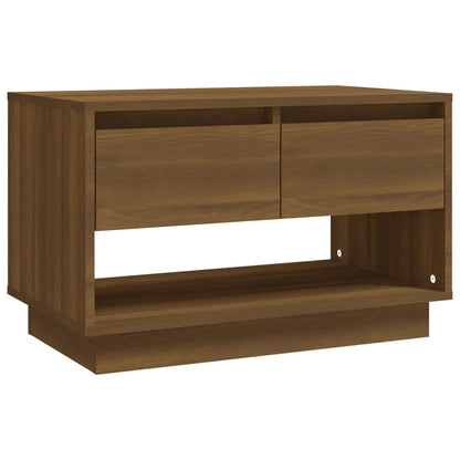 Tv-Meubel 70X4X44 Cm Spaanplaat Kleurig Bruineiken