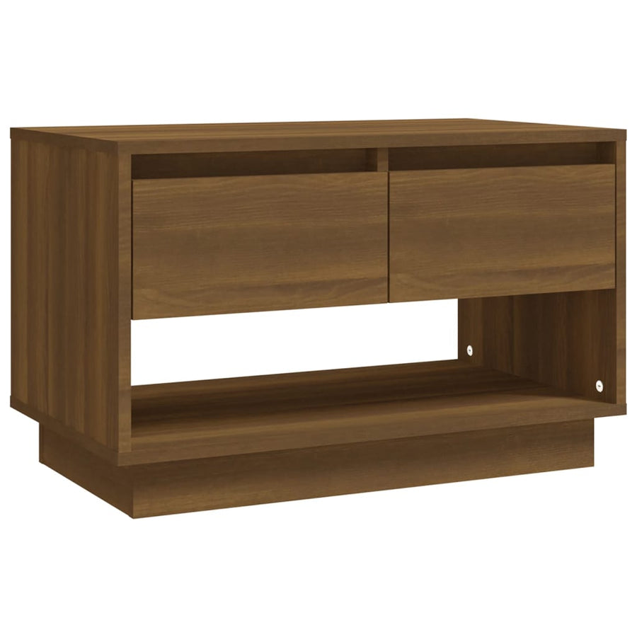 Tv-Meubel 70X4X44 Cm Spaanplaat Kleurig Bruineiken