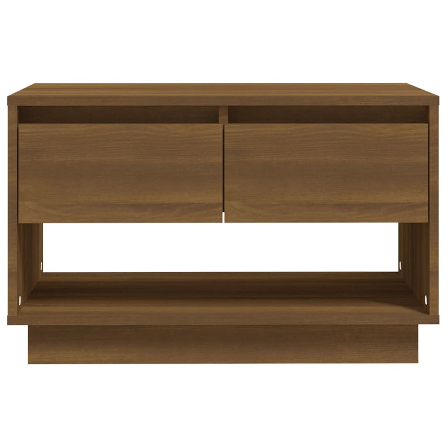 Tv-Meubel 70X4X44 Cm Spaanplaat Kleurig Bruineiken