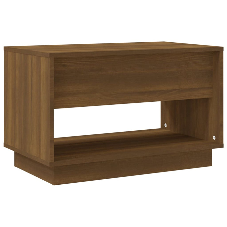 Tv-Meubel 70X4X44 Cm Spaanplaat Kleurig Bruineiken