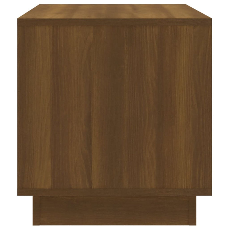 Tv-Meubel 70X4X44 Cm Spaanplaat Kleurig Bruineiken