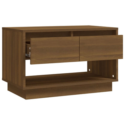 Tv-Meubel 70X4X44 Cm Spaanplaat Kleurig Bruineiken