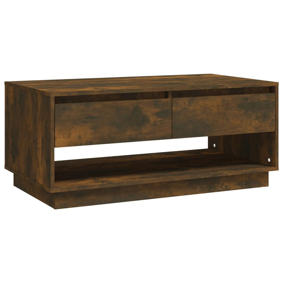 Salontafel 02,5X55X44 Cm Spaanplaat Kleurig Gerookt eiken