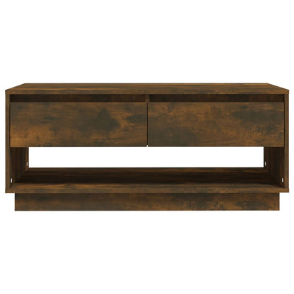 Salontafel 02,5X55X44 Cm Spaanplaat Kleurig Gerookt eiken