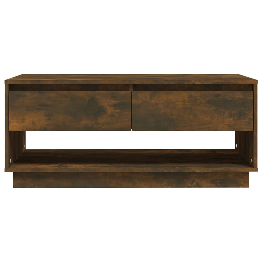 Salontafel 02,5X55X44 Cm Spaanplaat Kleurig Gerookt eiken