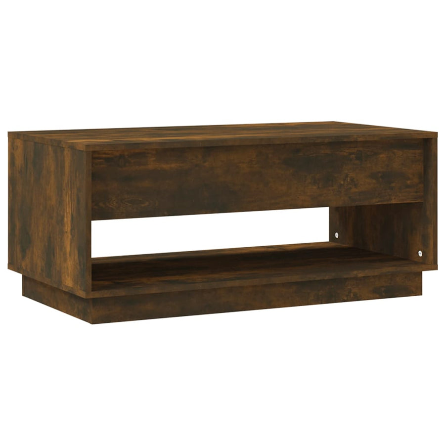 Salontafel 02,5X55X44 Cm Spaanplaat Kleurig Gerookt eiken