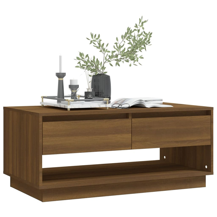 Salontafel 02,5X55X44 Cm Spaanplaat Ig bruin eikenkleur