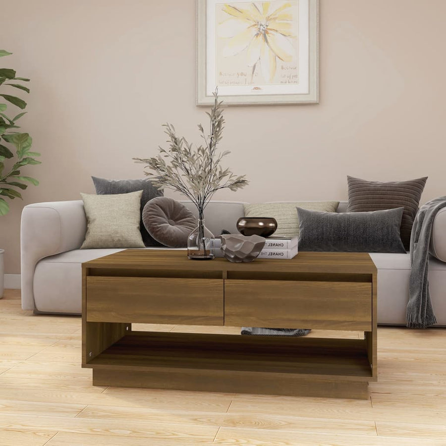Salontafel 02,5X55X44 Cm Spaanplaat Ig bruin eikenkleur