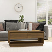 Salontafel 102,5x55x44 cm spaanplaat bruin eiken