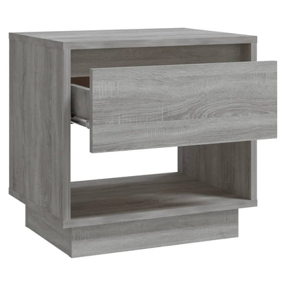 Nachtkastjes 45X34X44 Cm Spaanplaat Eiken 2 Grijs sonoma