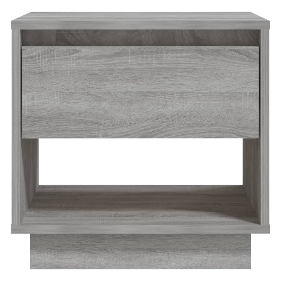 Nachtkastjes 45X34X44 Cm Spaanplaat Eiken 2 Grijs sonoma
