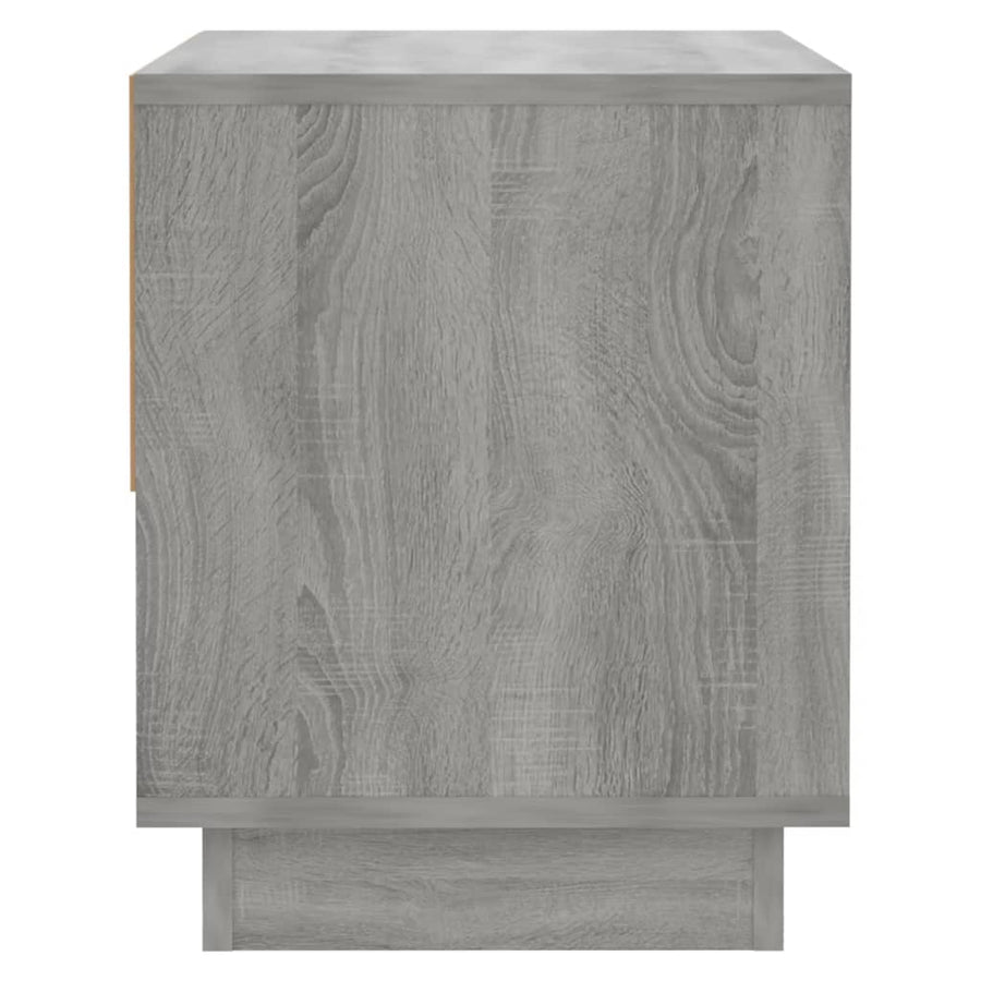 Nachtkastjes 45X34X44 Cm Spaanplaat Eiken 2 Grijs sonoma