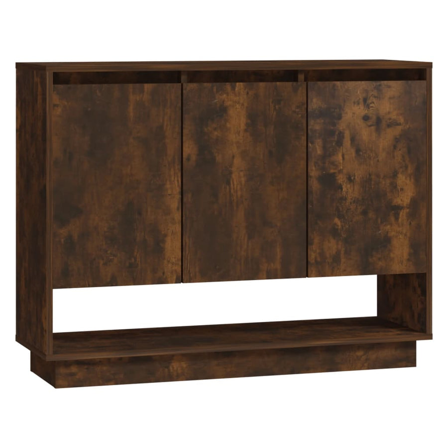 Dressoir 97X3X75 Cm Spaanplaat Kleurig Gerookt eiken