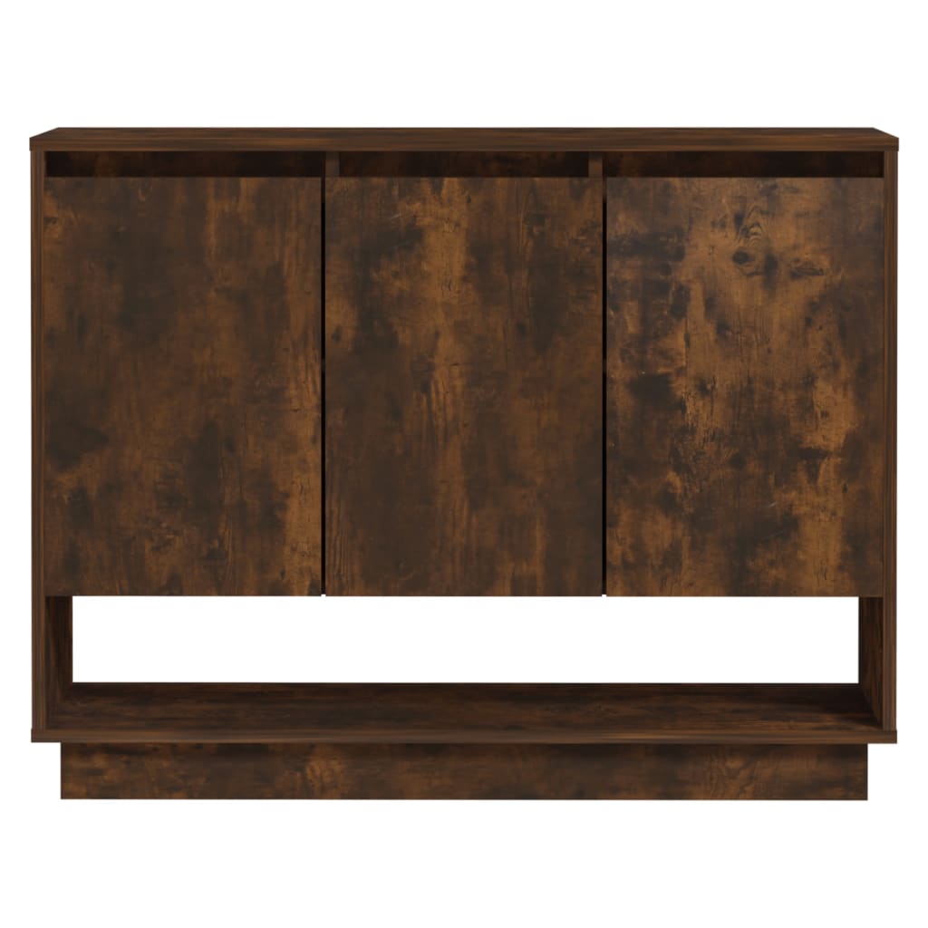 Dressoir 97X3X75 Cm Spaanplaat Kleurig Gerookt eiken