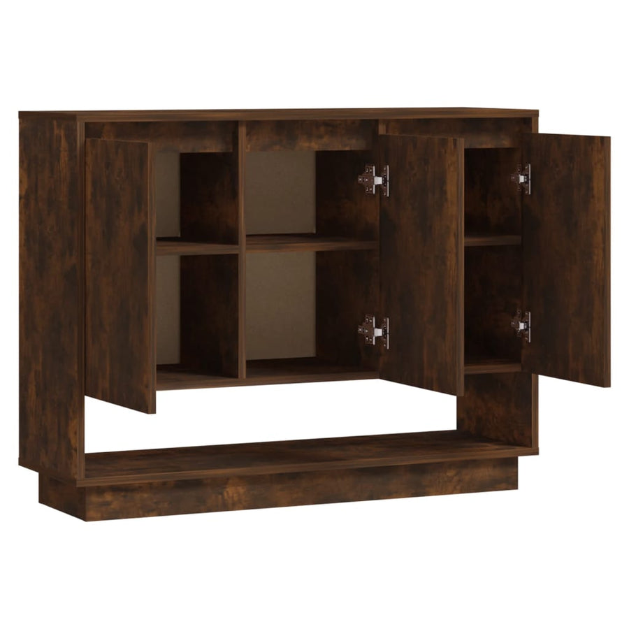 Dressoir 97X3X75 Cm Spaanplaat Kleurig Gerookt eiken