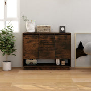 Dressoir 97x31x75 cm spaanplaat gerookt eiken