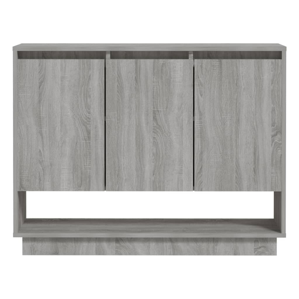 Dressoir 97X3X75 Cm Spaanplaat Eikenkleurig Grijs sonoma