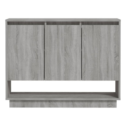 Dressoir 97X3X75 Cm Spaanplaat Eikenkleurig Grijs sonoma