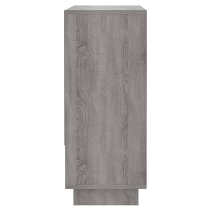 Dressoir 97X3X75 Cm Spaanplaat Eikenkleurig Grijs sonoma